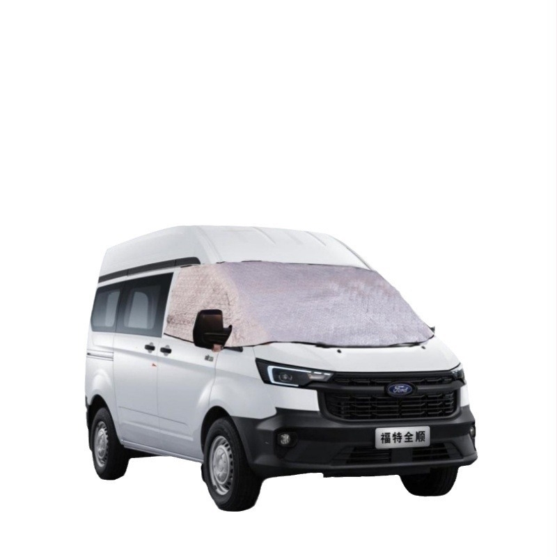 Protecție pentru parbriz pentru Ford Transit B-Class RV V36, folie de aluminiu, personalizare disponibilă, imprimare de logo, greutate aproximativ 700 g