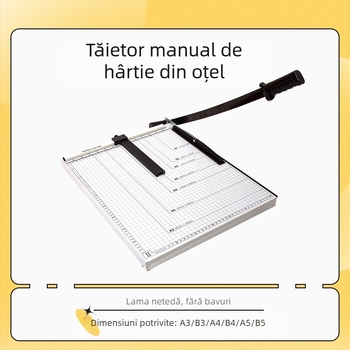 CAIDE B3 tăietor din oțel pentru fotografii și hârtie – mașină de tăiat portabilă, multifuncțională