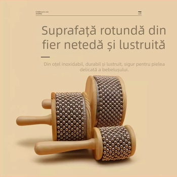 Kabasa din lemn pentru educație timpurie – instrument de percuție Orff World, potrivit pentru 15–35 ani