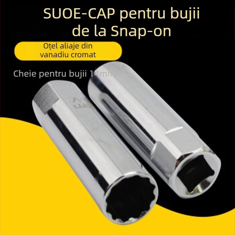 Soket pentru bujii cu 12 fețe, magnetic, subțire, unealtă de demontare pentru autoturisme și motociclete