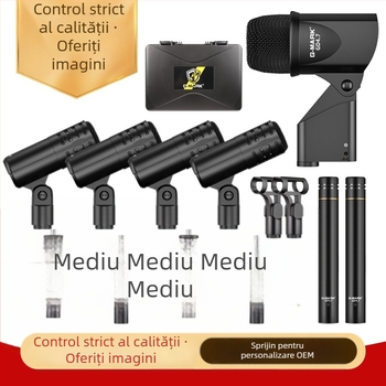 Set de microfoane pentru tobă, scenă, condensator cardioid, microfoane pentru instrumente și spectacole live, model 4.7, cu opțiune wireless
