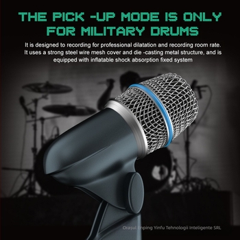 Microfon dinamic pentru instrumente Beta56A, supercardioid, 100 Hz–20 kHz