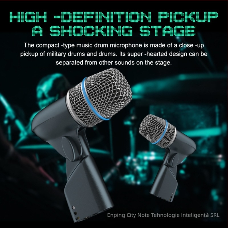 Microfon dinamic pentru instrumente Beta56A, supercardioid, 100 Hz–20 kHz