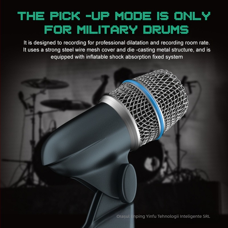 Microfon dinamic pentru instrumente Beta56A, supercardioid, 100 Hz–20 kHz