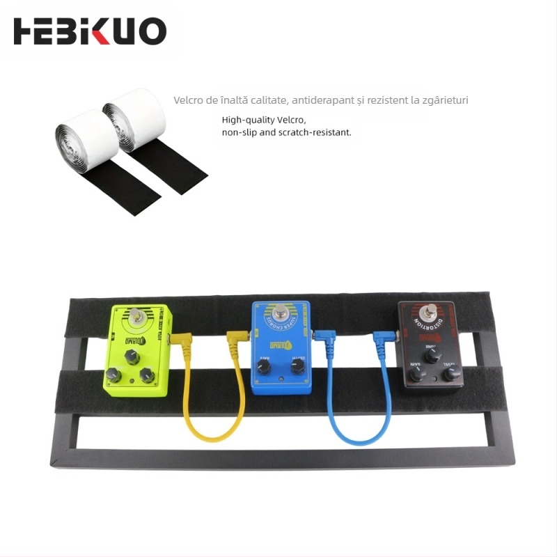 Platformă pentru pedale de chitară din aliaj de aluminiu, model XGQ, brand HEBIKUO, ambalaj: cutie de carton, destinat instrumentelor muzicale