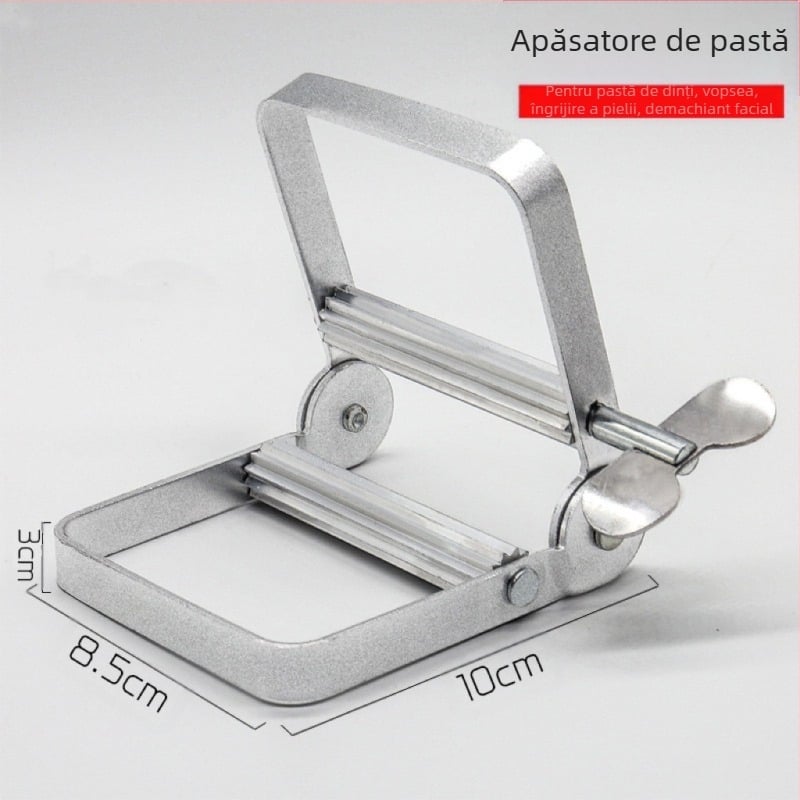 Stoarcător de pastă din aliaj de aluminiu – pentru pastă de păr, pastă de dinți, pastă de vopsire și pastă de curățare facială