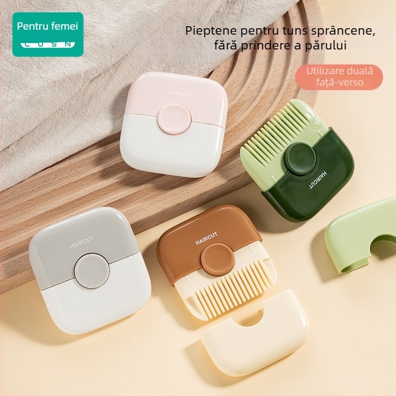Pieptăn-trimer pentru copii – 2 în 1 tunde bretonul și părul, ABS și oțel inoxidabil, Brand LUSN/Rushan