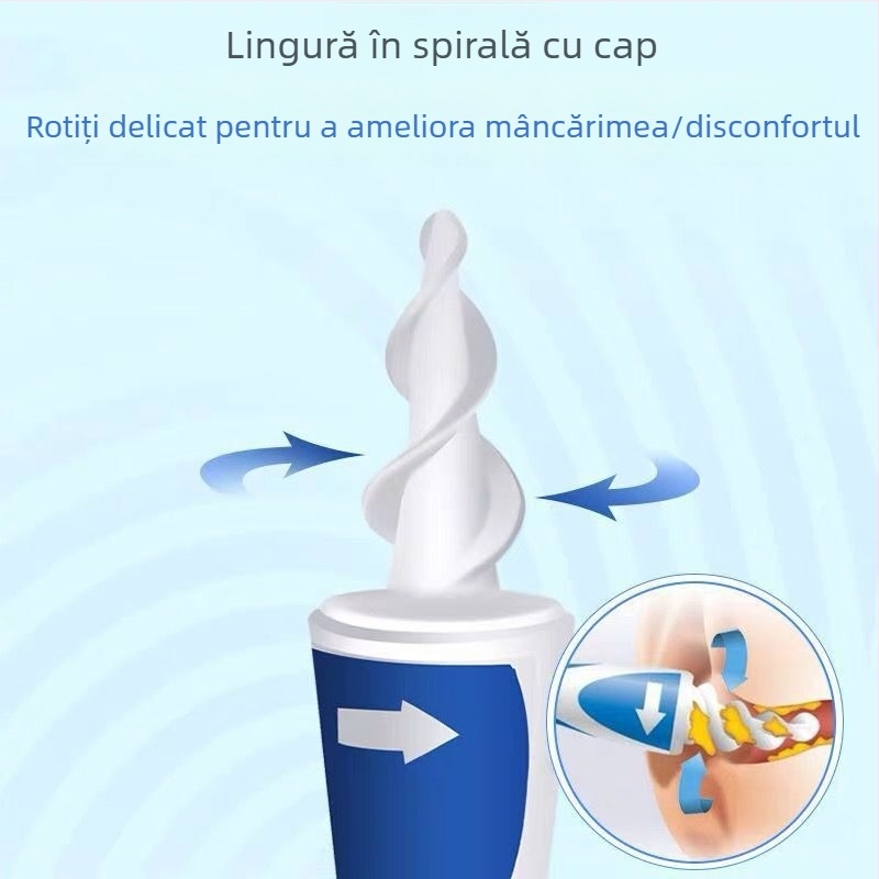 Spirala pentru urechi, din plastic și silicon, fără iluminare, pachet de 120 bucăți, potrivită pentru copii și adulți