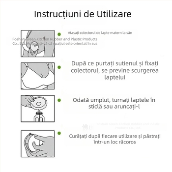 Colector purtabil de lapte matern din silicon – portabil, anti-scurgere, manual