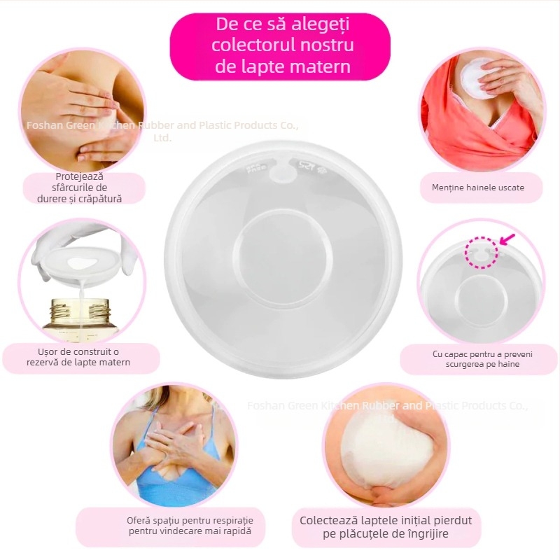 Colector purtabil de lapte matern din silicon – portabil, anti-scurgere, manual