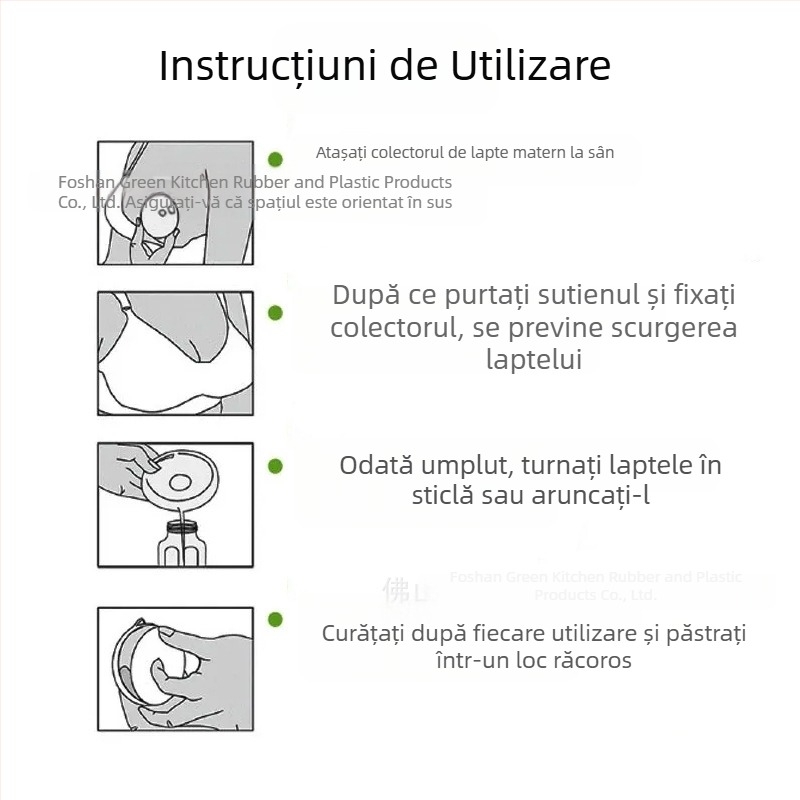 Colector purtabil de lapte matern din silicon – portabil, anti-scurgere, manual