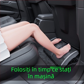 Taburet auto pentru picioare cu extensie, ABS, logo imprimat, etichetă privată personalizabilă