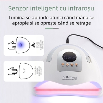 SUNX26 Lampa portabilă pentru unghii, putere mare, uscare rapidă gel lacuri – marca Painting Finger