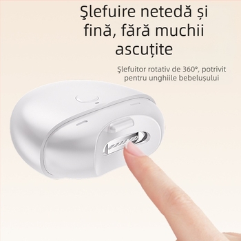Unghie electrice cu design anti-stropire, polizor pentru manichiură la mâini și la picioare, complet automat, pentru sugari, copii mici și vârstnici (Material: plastic + oțel inoxidabil; Potrivit pentru: universal; Stil: casnic; Brand: Ginseng fruit)