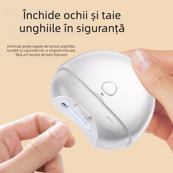 Unghie electrice cu design anti-stropire, polizor pentru manichiură la mâini și la picioare, complet automat, pentru sugari, copii mici și vârstnici (Material: plastic + oțel inoxidabil; Potrivit pentru: universal; Stil: casnic; Brand: Ginseng fruit)