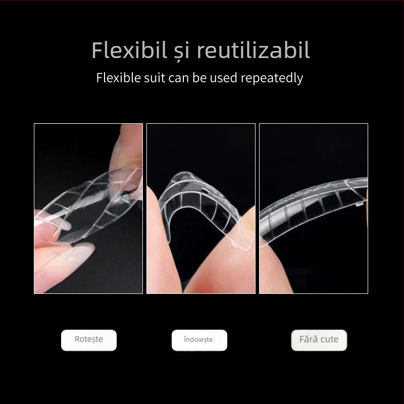 Chaoyan Beauty formă de extensie a unghiilor – ultra-subțire, în formă de migdală, transparentă și reutilizabilă