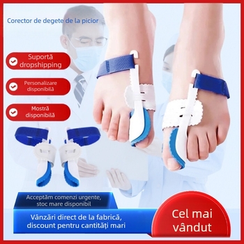 Corector Hallux valgus pentru piciorul stâng și drept – ortoză PVC pentru adulți, utilizare pe tot anul