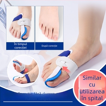 Corector Hallux valgus pentru piciorul stâng și drept – ortoză PVC pentru adulți, utilizare pe tot anul