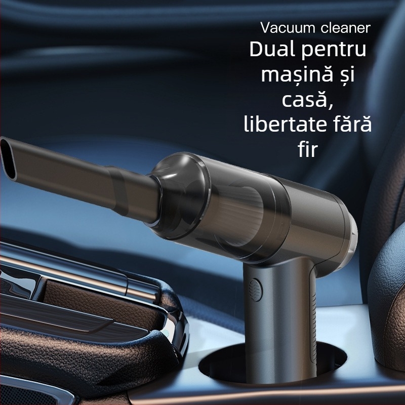 Aspirator auto portabil cu încărcare wireless, aspirație 9000 Pa, 35W, 7.4V