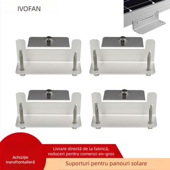 Suport Z din aliaj de aluminiu pentru panouri solare, pentru panouri baterii RV și iahturi, exterior – CP-0654, ISO2000, 243 g, oxidare