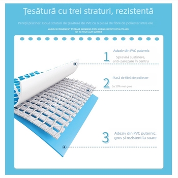 Piscină gonflabilă pentru copii, model 57392, material PVC, pentru uz familial