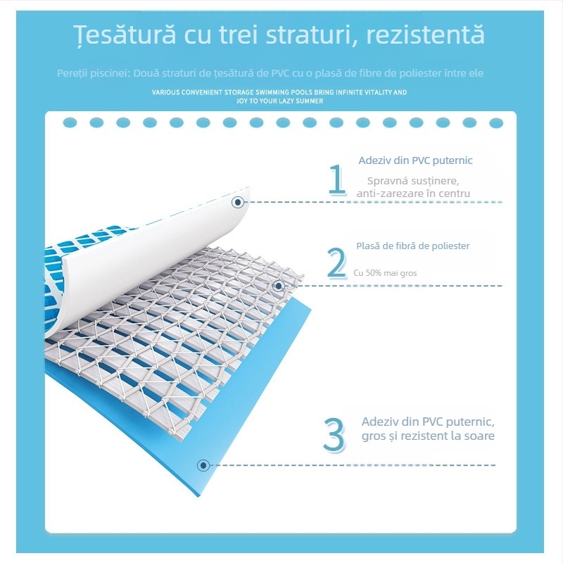 Piscină gonflabilă pentru copii, model 57392, material PVC, pentru uz familial