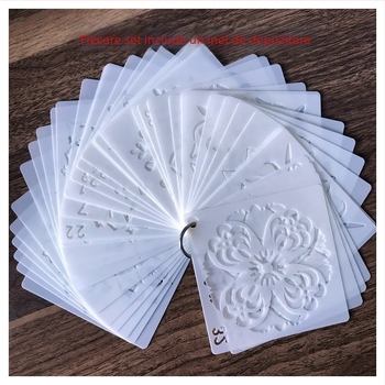 Șablon de pictură mandala – material PET, etichetă privată licențiată, IP autorizare: Nu, Import: Nu