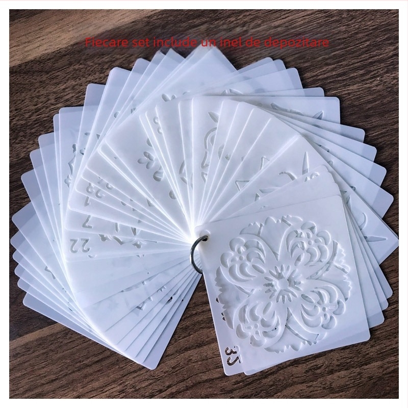 Șablon de pictură mandala – material PET, etichetă privată licențiată, IP autorizare: Nu, Import: Nu