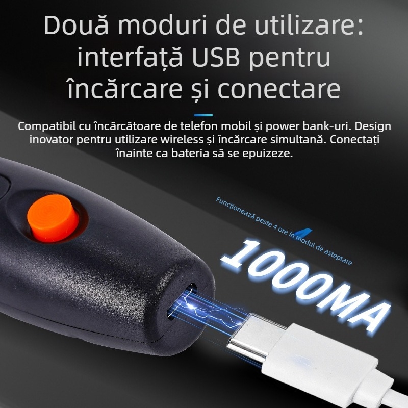 Mini freză electrică de gravură cu set de accesorii 114 piese, baterie litiu reîncărcabilă, 3.7V, trei trepte de viteză, pentru gravură în jad și lemn/rădăcini