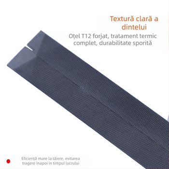 Fișier diamantat în formă de romb pentru tâmplă, secțiune profilată, dinți cu granulație dublă, oțel T12