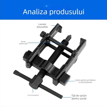 Trusă de demontare a rulmenților cu două gheare, oțel carbon forjat, Prosperity