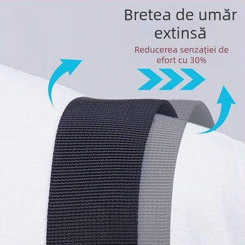 SWICKY Geantă de umăr pentru bărbați — stil de drum de afaceri, Material poliester, Căptușeală poliester, Model solid