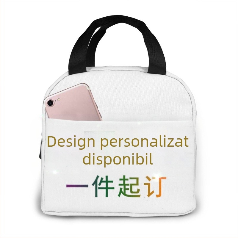 Geantă de prânz izolată portabilă — material Oxford, capacitate mare, pliabilă, lansată în 2024