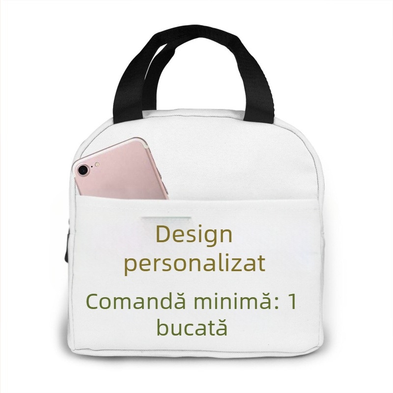 Geantă de prânz izolată portabilă — material Oxford, capacitate mare, pliabilă, lansată în 2024