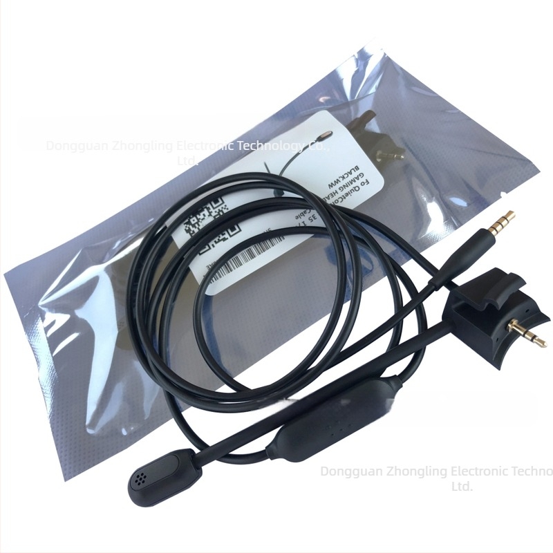 Cablu audio pentru căști BOSE QC35 cu microfon detașabil, placare aur, miez de cupru de înaltă puritate, cablu TPE flexibil, ROHS