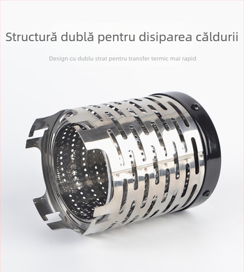 Mountain Guest Carcasă de încălzire din oțel inoxidabil pentru camping în aer liber – plită portabilă