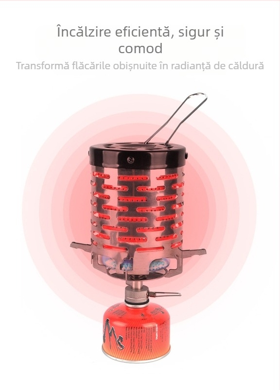 Mountain Guest Carcasă de încălzire din oțel inoxidabil pentru camping în aer liber – plită portabilă