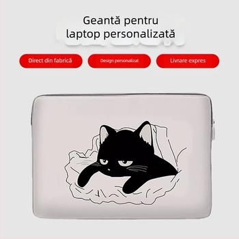 Geantă pentru laptop cu model animal (Material: Poliester; Căptușeală: Poliester; Model: Animal; Brand: MONSTD; Funcții: Respirabil, Rezistent la uzură, Rezistență la cutremure, Reducere a încărcării)