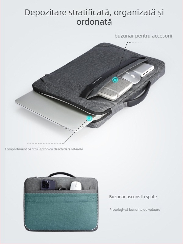 Geantă pentru laptop MARK RYDEN – rezistentă, țesătură Oxford, căptușeală din poliester, model masculin