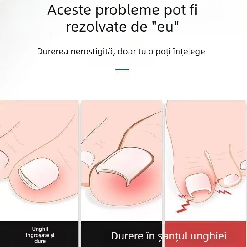 Set de unelte pentru pedicură din oțel inoxidabil: clești pentru caneluri ale unghiilor, clești oblici și pensete multifuncționale