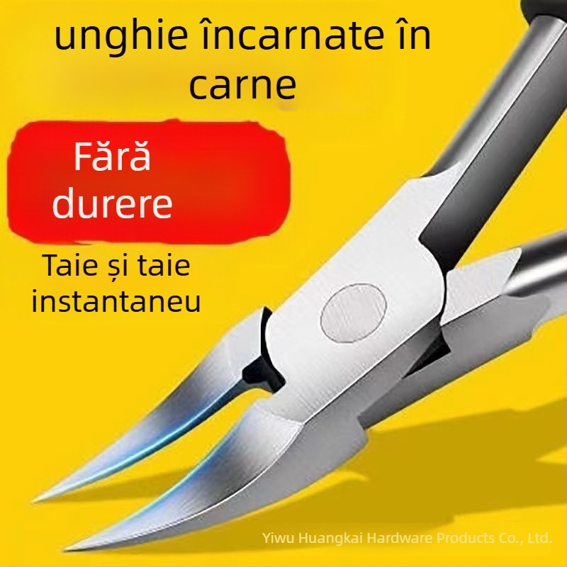 Set de unelte pentru pedicură din oțel inoxidabil: clești pentru caneluri ale unghiilor, clești oblici și pensete multifuncționale