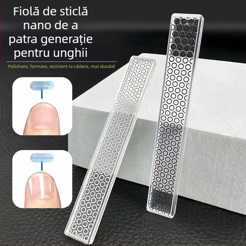 Mingjiang fișă de unghii din sticlă nano, ultra-subțire, OEM, instrument de modelare a unghiilor