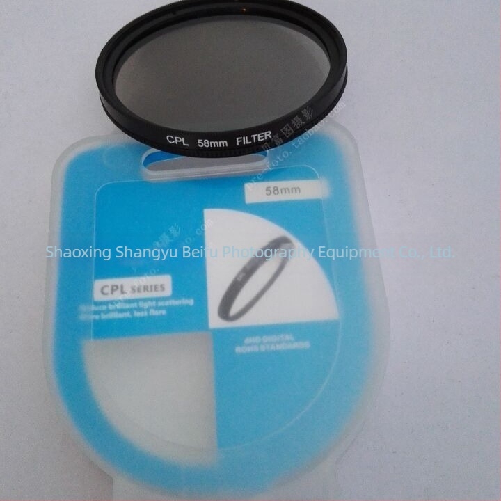 Filtru CPL polarizant pentru obiective Canon și Nikon, procesare OEM, lansat în 2015.