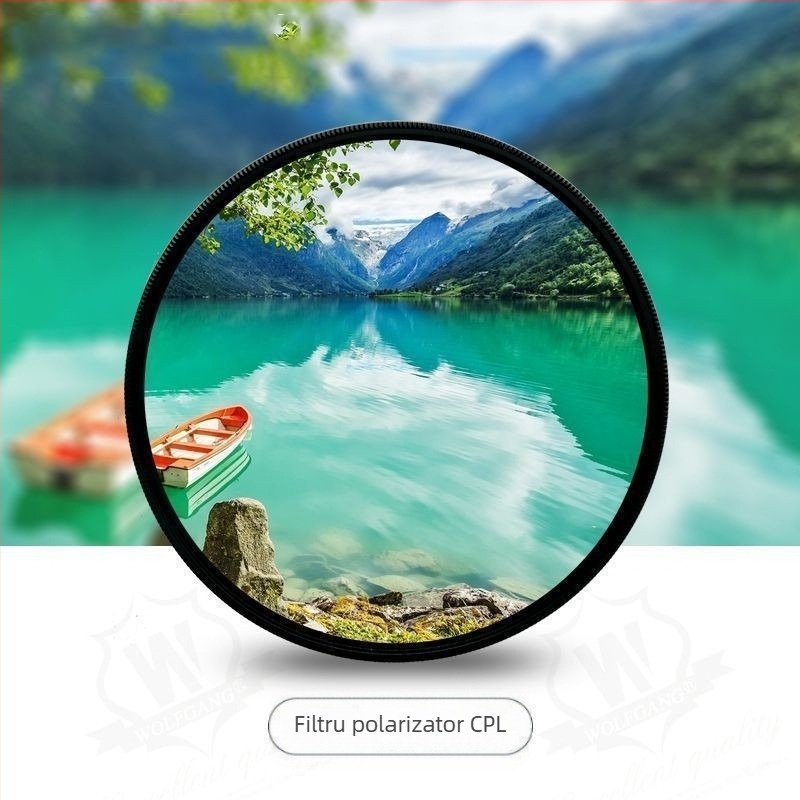 Filtru CPL polarizant pentru obiective Canon și Nikon, procesare OEM, lansat în 2015.