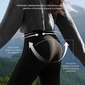 Pantaloni pentru mame însărcinate și postnatale, cu susținere abdominală, material gros, micro-elastici, poliester 30–50%, croială slim