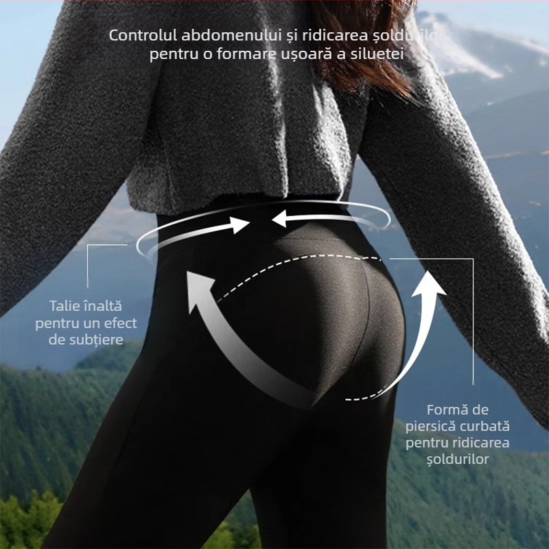 Pantaloni pentru mame însărcinate și postnatale, cu susținere abdominală, material gros, micro-elastici, poliester 30–50%, croială slim