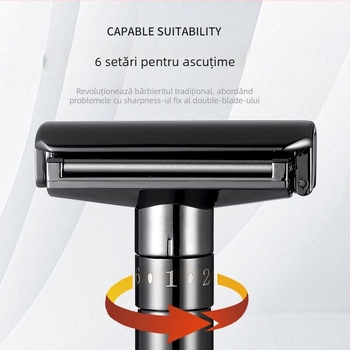 Chaoke aparat de ras manual pentru bărbați — anti-zgâriere, stil retro, lamă cu două fețe