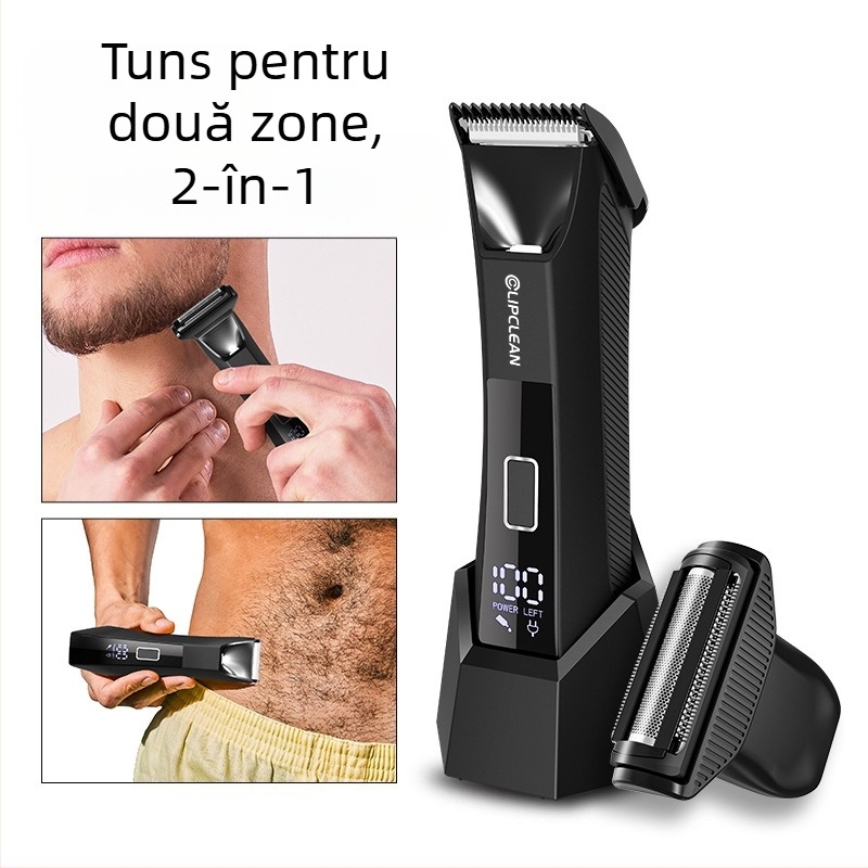 Trimer electric pentru corp CDH021, impermeabil, utilizare umedă/se uscată, alimentare USB, lavabil, certificat CE