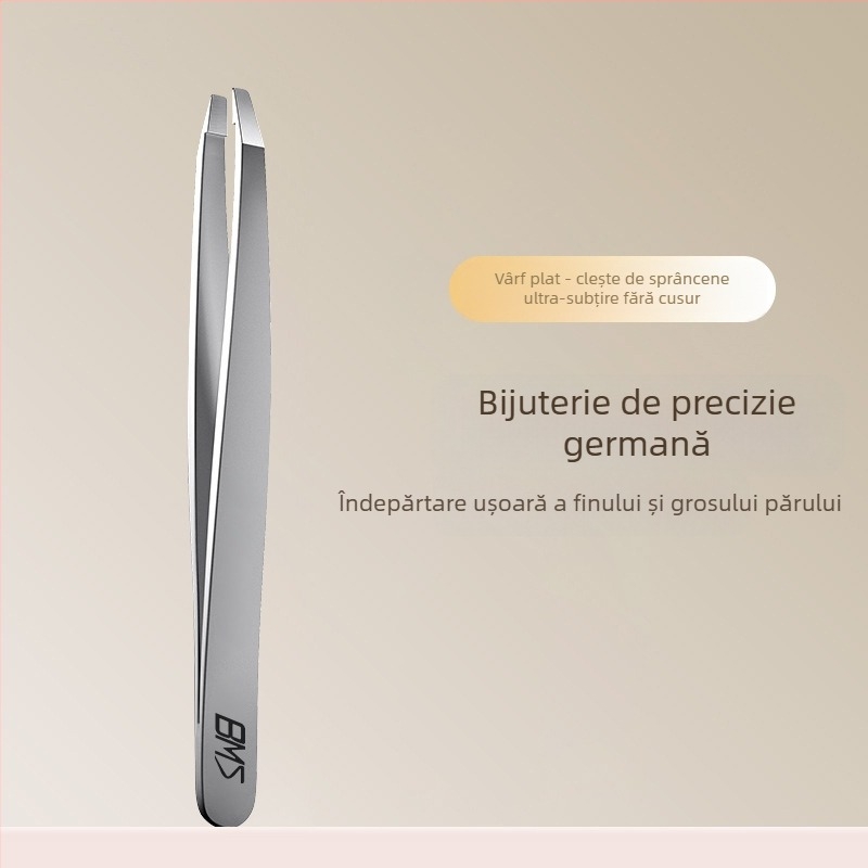 Clip pentru sprâncene, ultra-subțire din oțel inoxidabil, precizie pentru smulgerea sprâncenelor și a bărbii, origine Yangjiang