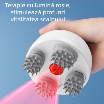 Masaj pentru scalp cu masaj de frământare, reîncărcabil, 3 trepte, model 820, control prin buton